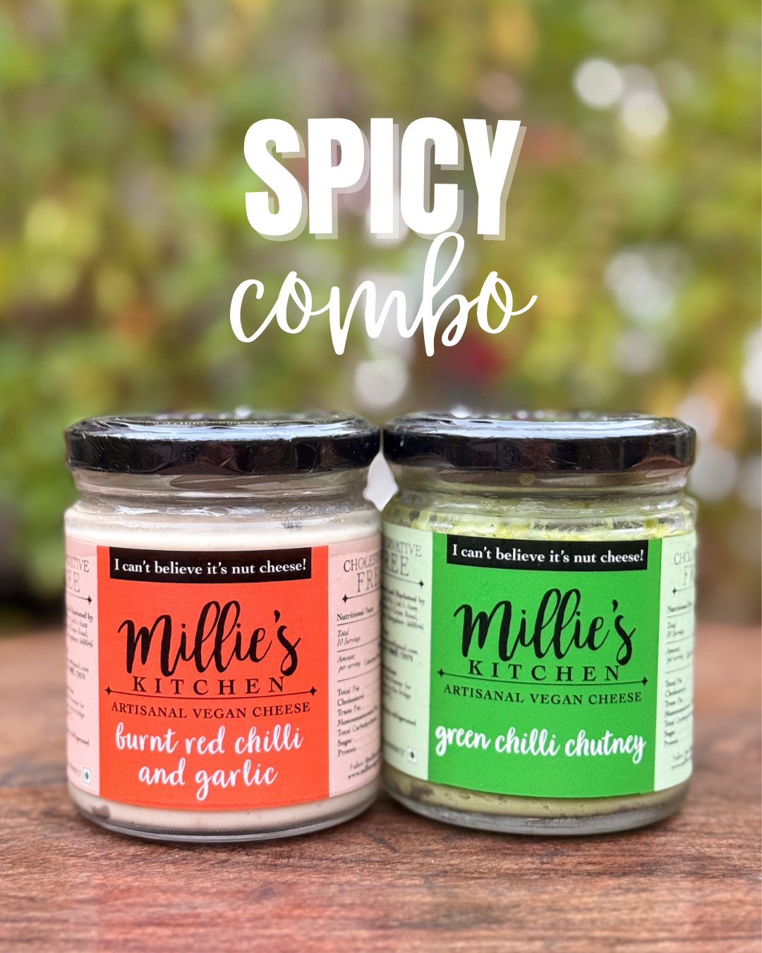 Spicy Combo (Burnt Red Chili Garlic + Green Chili Chutney)