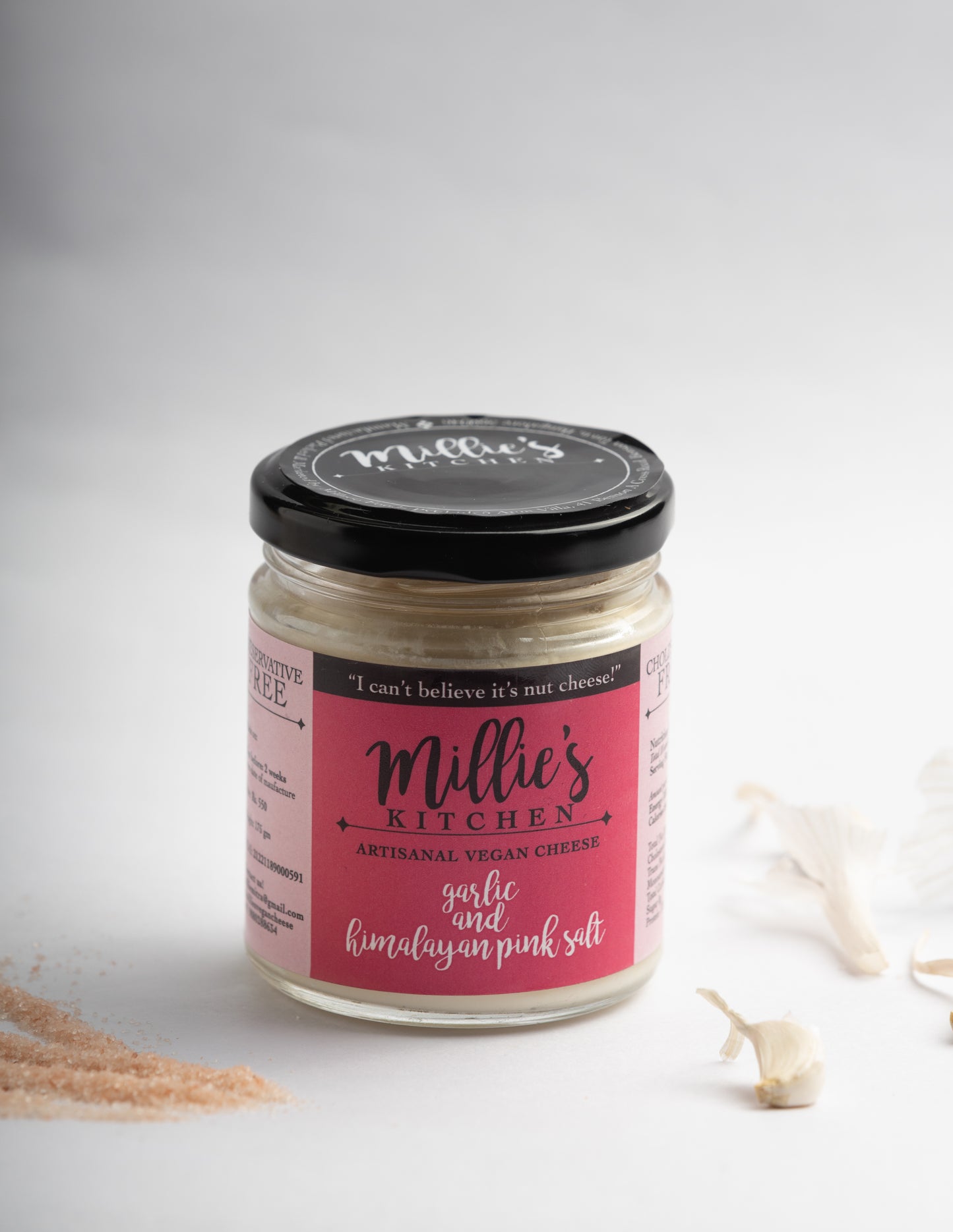 Garlic and Pink Himalayan Salt Cheese Spread