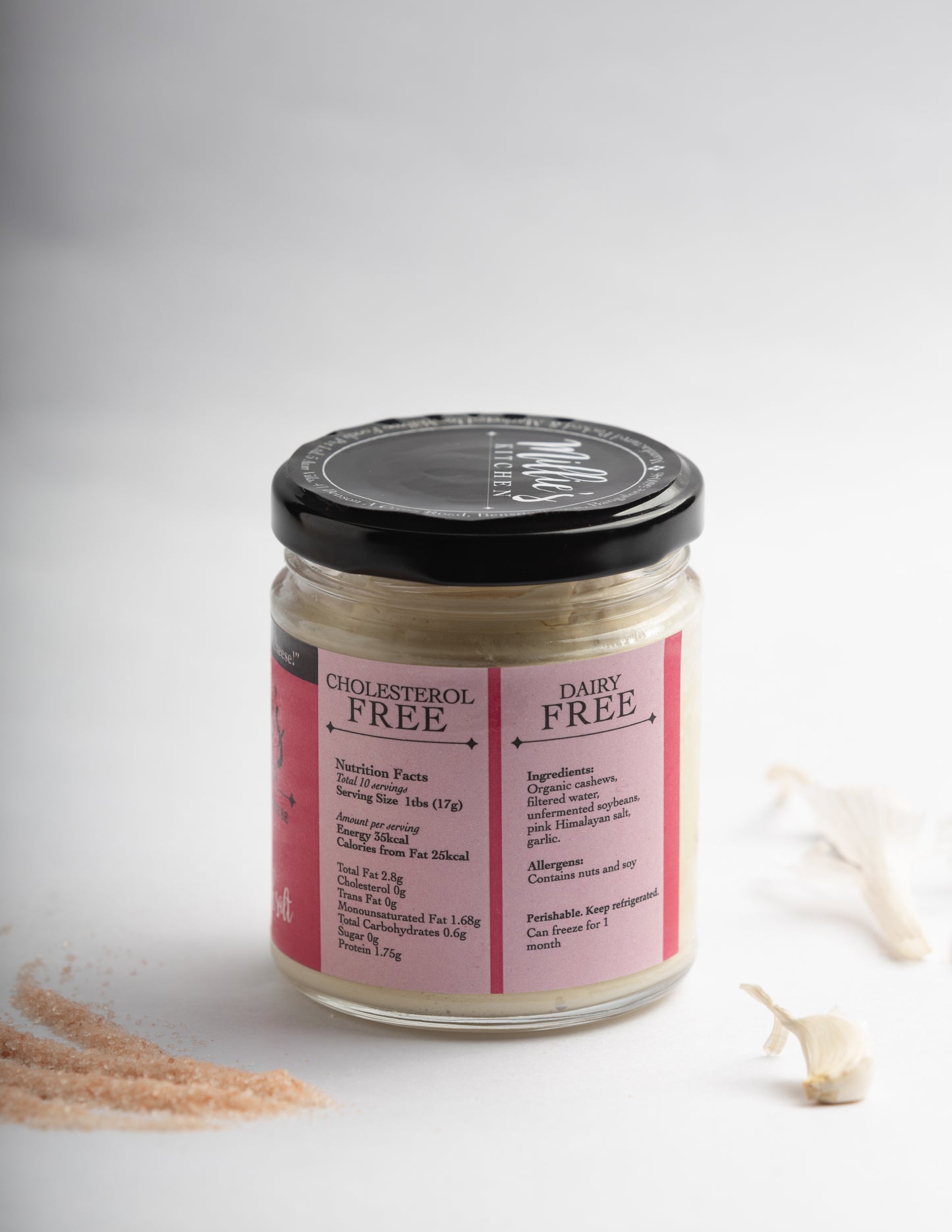 Garlic and Pink Himalayan Salt Cheese Spread