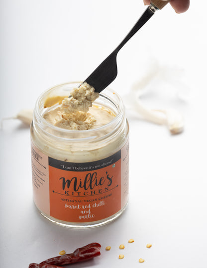 Burnt Red Chili and Garlic Cheese Spread